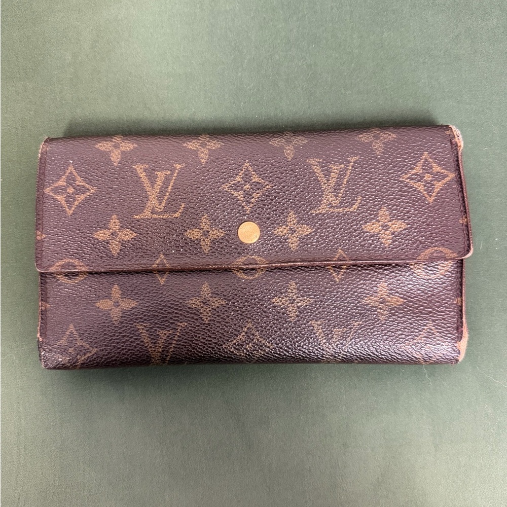 Louis Vuitton Classic Monogram Wallet in Brown